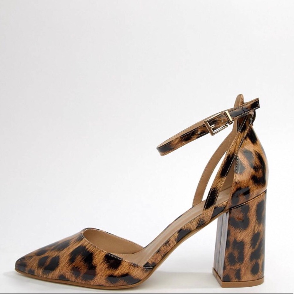 🌹✅Patent leather leopard print healed shoes. - Picture 5 of 7